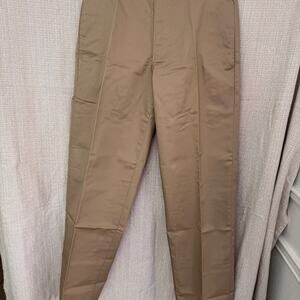 Lands End NWOT Men's Khaki Chino Pants Size 28 w/ 30" inseam